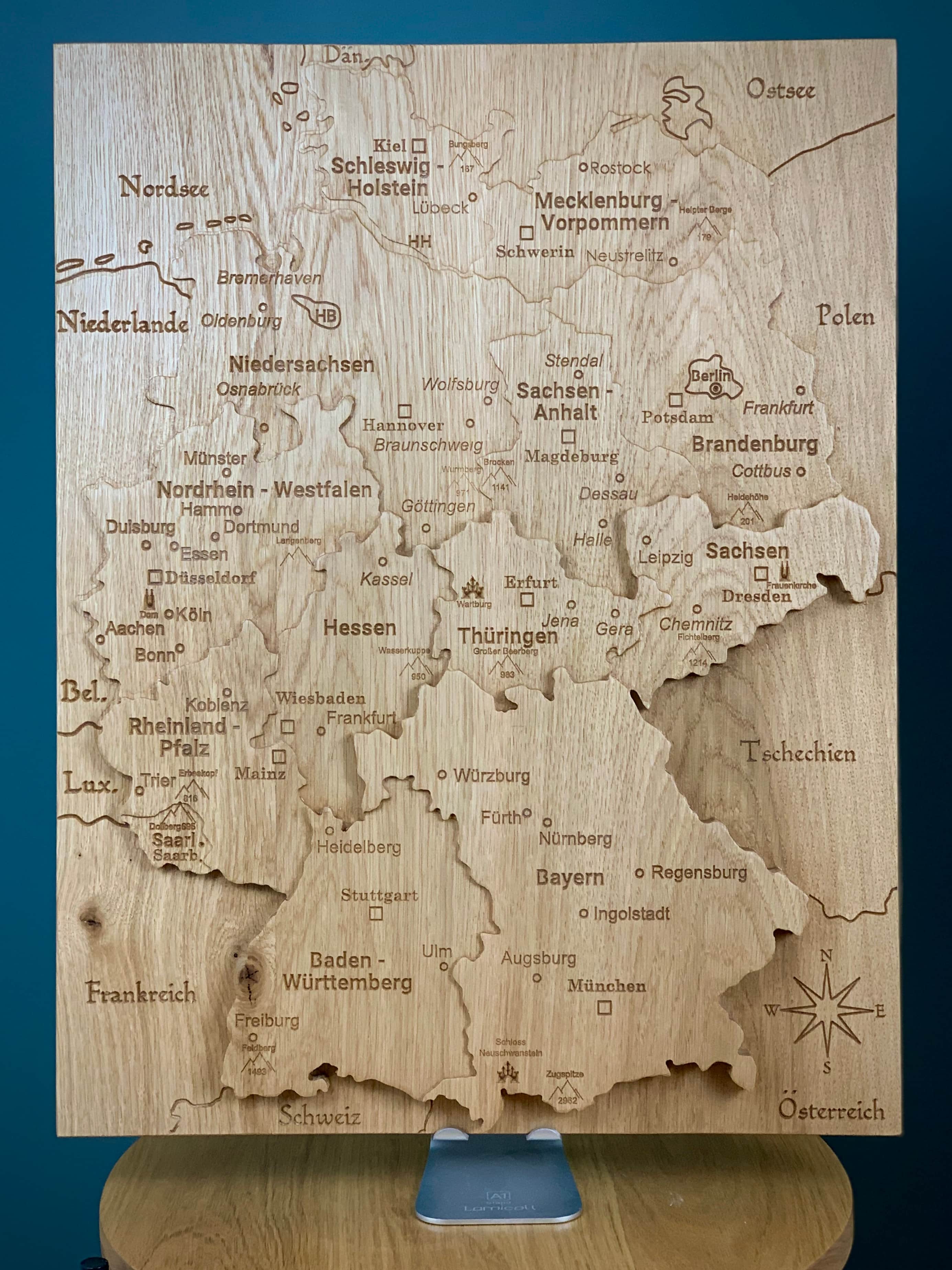 Deutschland Relief Detail