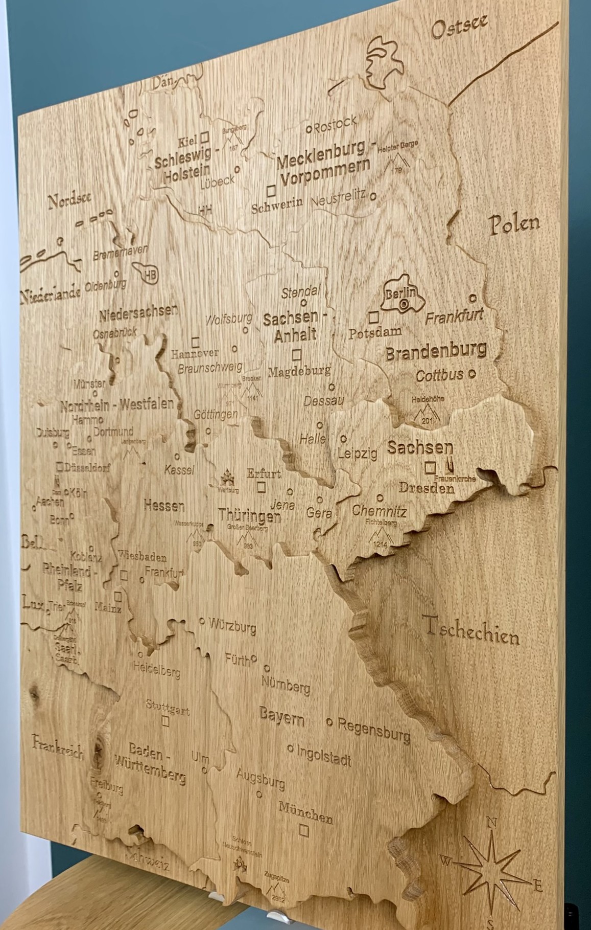 Deutschland Relief Gesamt