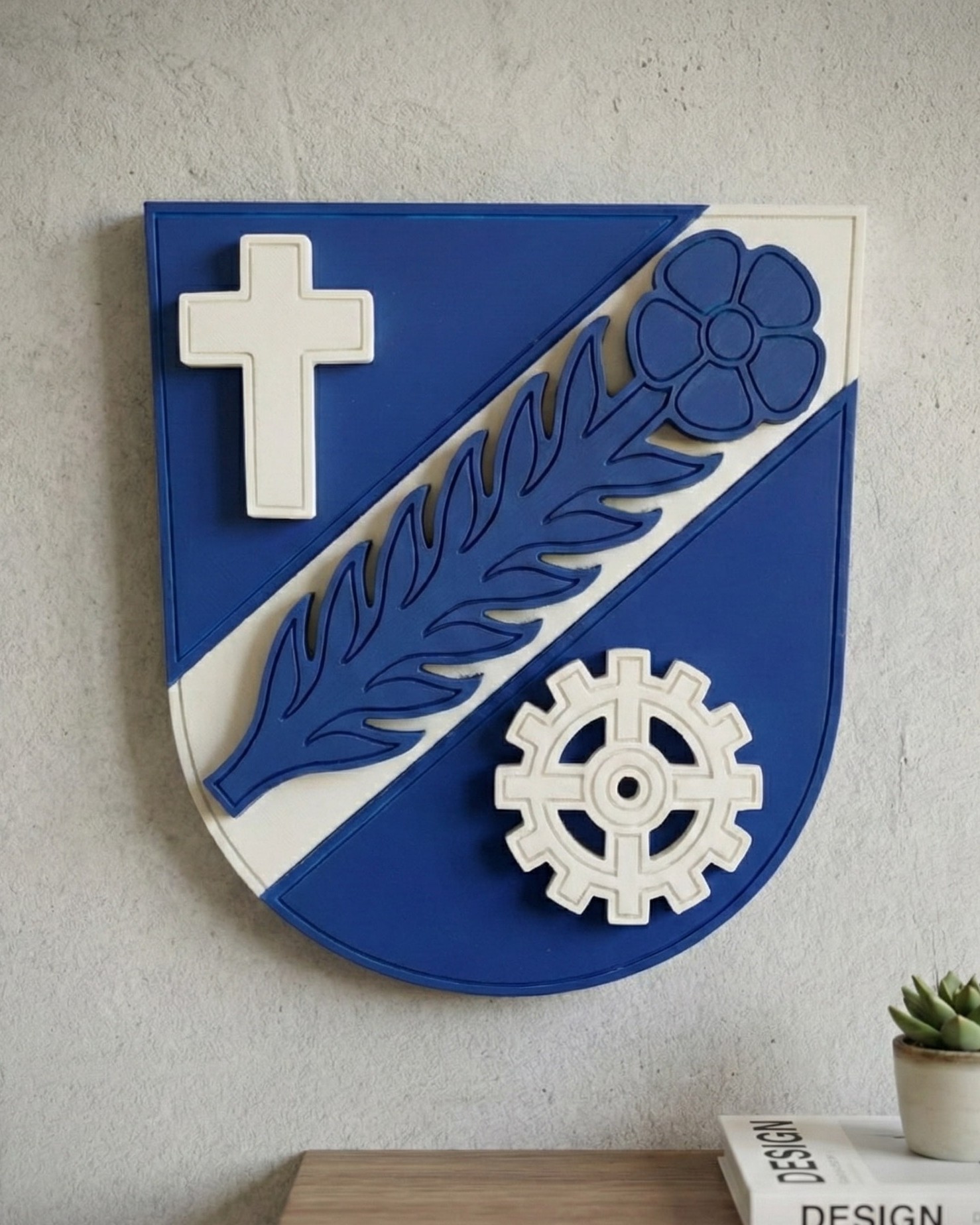 Gemeindewappen farbig lackiert