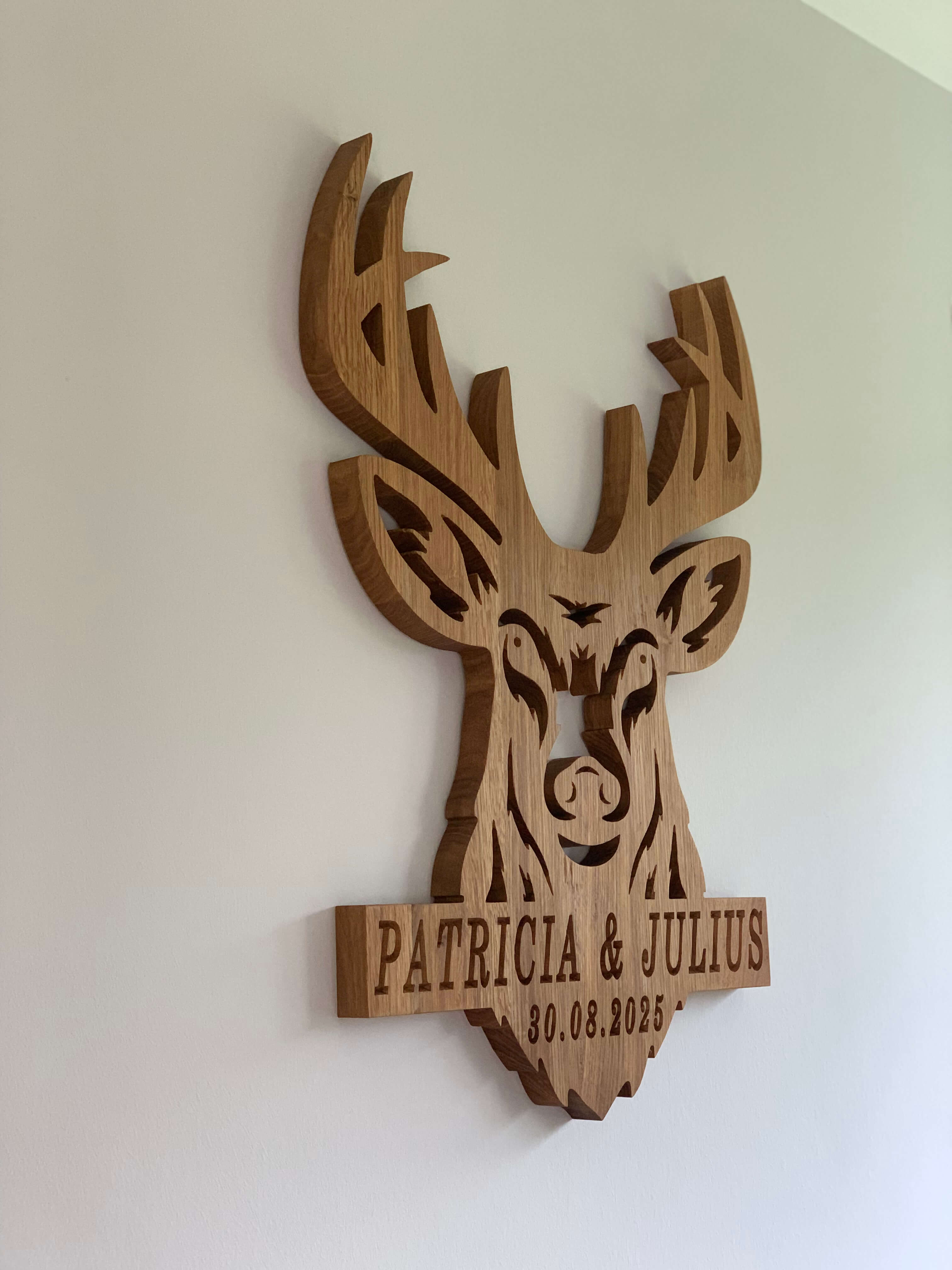 Hirsch Wanddeko Komplett