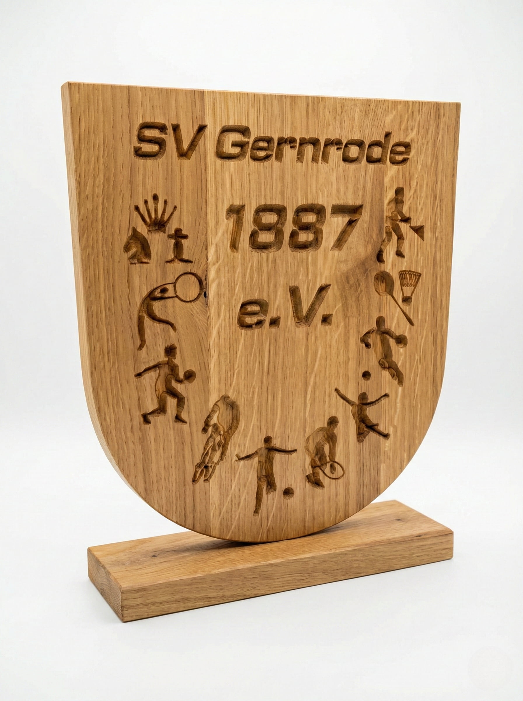 Sportverein Wappen Carve-Technik